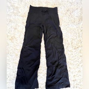 Lululemon Dance Studio Mid Rise Pant (unlined), size 6, black